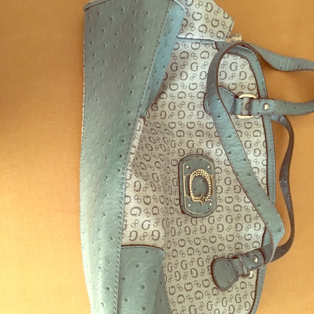 Light blue Guess purse